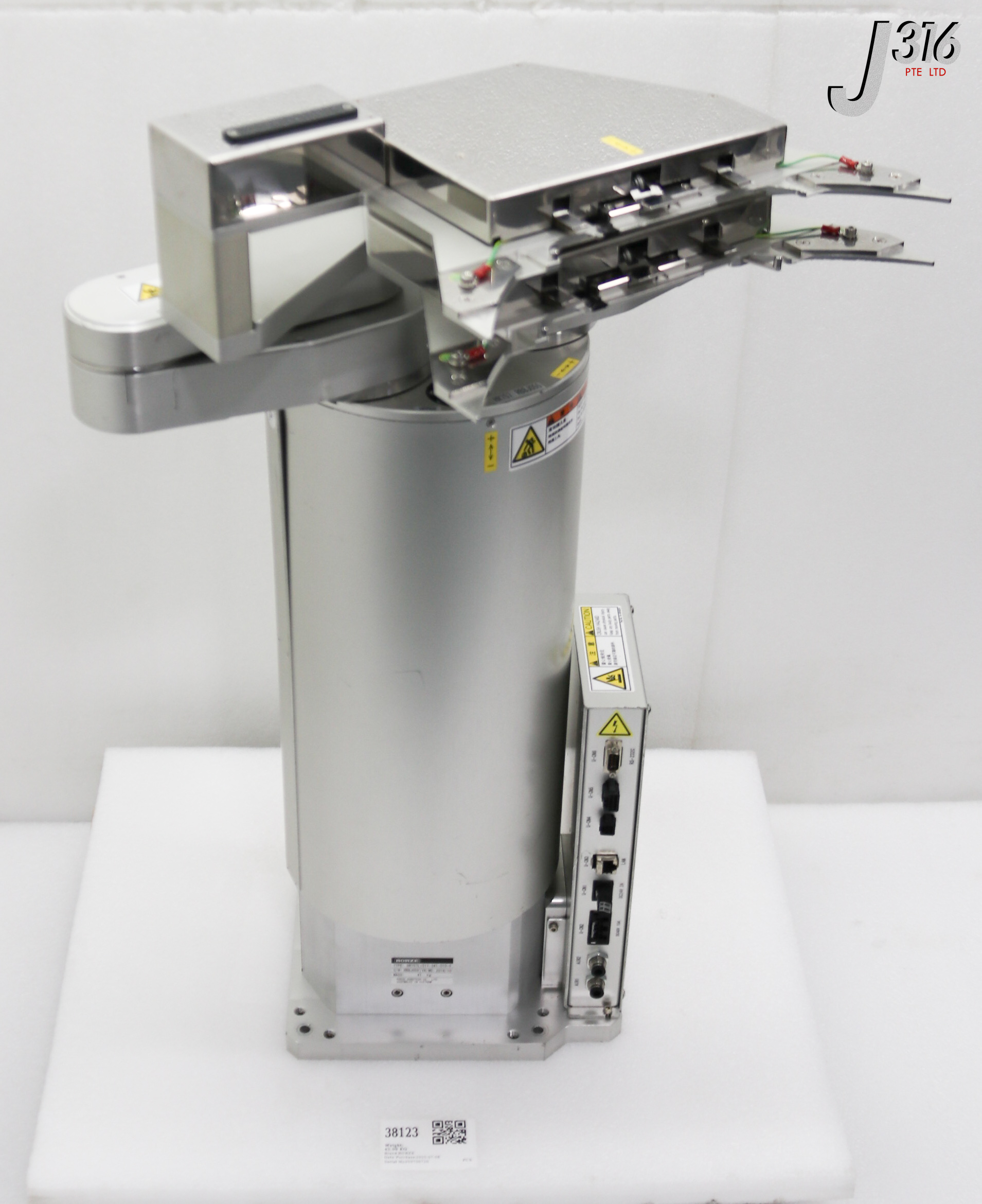38123 RORZE DUAL-ARM WAFER TRF ROBOT W/ CTLR ASSY RR757L1511-341